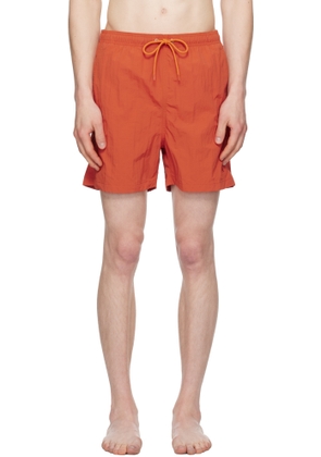 NORSE PROJECTS Orange Hauge Recycled Nylon Swim Shorts