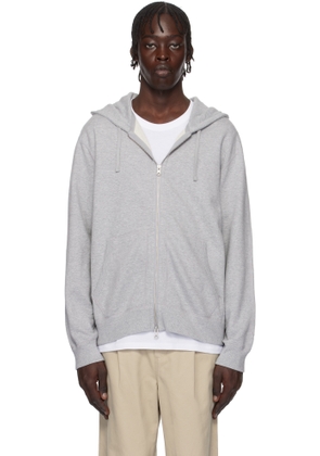 Reigning Champ Gray Midweight Terry Standard Zip Hoodie