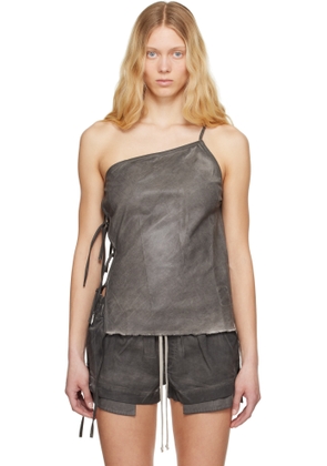 Rick Owens DRKSHDW Gray Hollywood Taco Denim Top