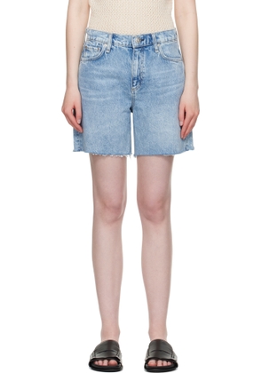rag & bone Blue Kaia Denim Shorts