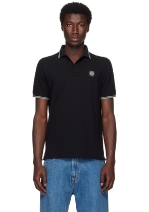 Stone Island Black 22002SC Organic Piqué Polo