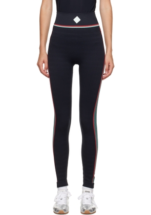 Casablanca Black Seamless Sport Leggings