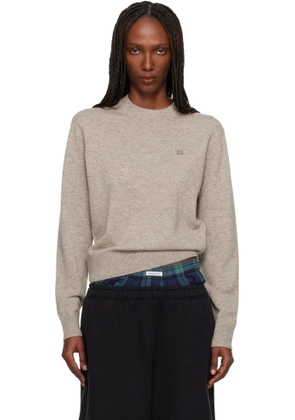 Acne Studios Taupe Crewneck Sweater