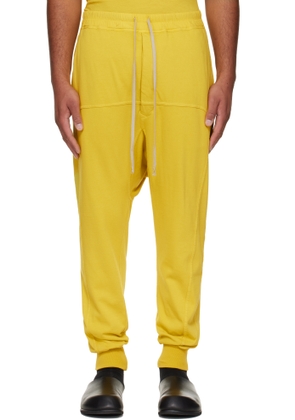 Rick Owens DRKSHDW Yellow Concordians Drawstring Sweatpants