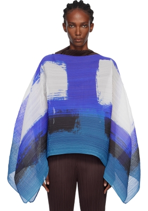 PLEATS PLEASE ISSEY MIYAKE Blue Jump Madame-T Scarf