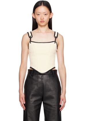Paris Georgia Off-White & Black Lottie Camisole