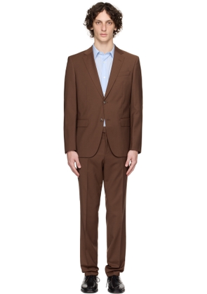 BOSS Brown Single-Breasted Suit
