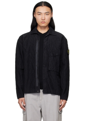 Stone Island Black 1200020 Wrinkled Corduroy 500-TC Jacket