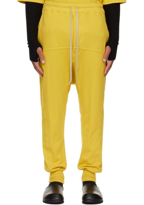 Rick Owens DRKSHDW Yellow Concordians Drawstring Sweatpants