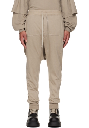 Rick Owens DRKSHDW Taupe Concordians Drawstring Sweatpants