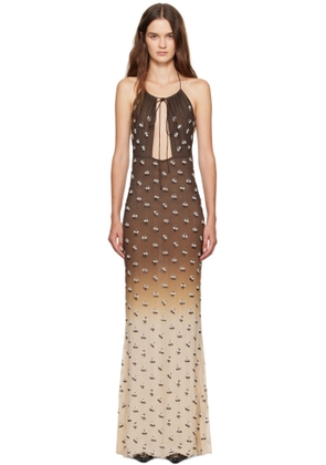 KNWLS Brown Adele Maxi Dress