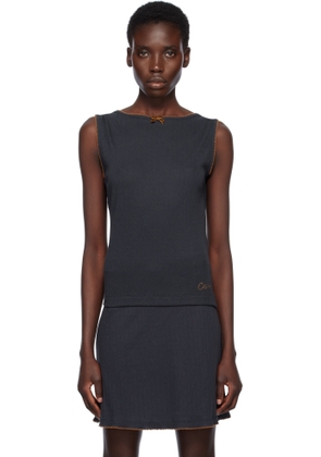 Caro Editions Navy Alexa Jersey Top