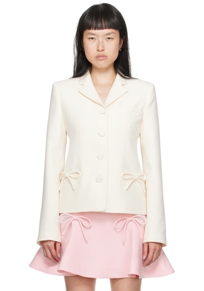 Valentino Off-White Bow Blazer