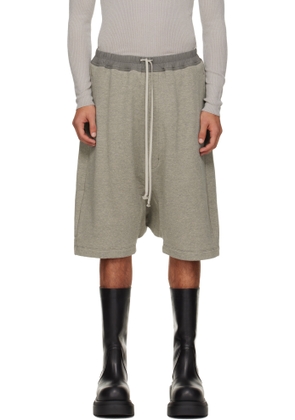 Rick Owens DRKSHDW Gray Concordians Drawstring Pods Shorts