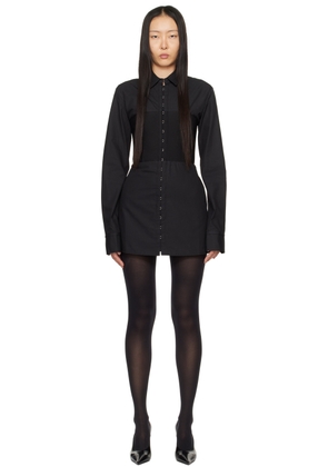 Dion Lee Black Hook Tube Minidress