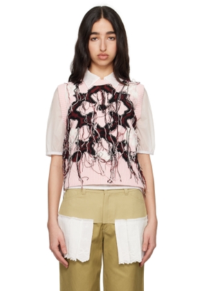 Charles Jeffrey LOVERBOY Pink Guddle Vest