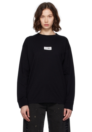 MM6 Maison Margiela Black Cotton T-shirt