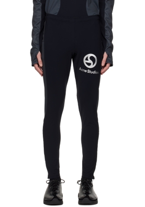 Acne Studios Black Logo Leggings