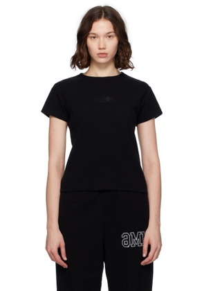 MM6 Maison Margiela Black Ribbed T-shirt
