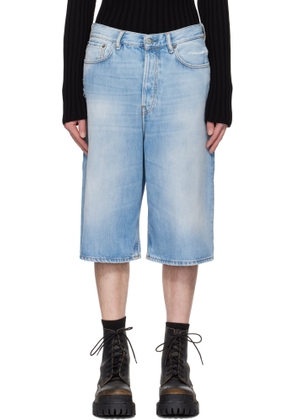 Acne Studios Blue Loose Fit Denim Shorts