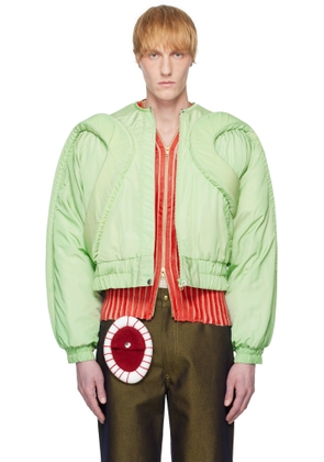 Stanley Raffington Green 3D Parametric Bomber Jacket