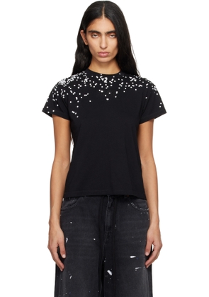 MM6 Maison Margiela Black Cotton Jersey T-shirt