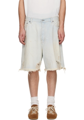 Acne Studios Blue Loose Fit Denim Shorts