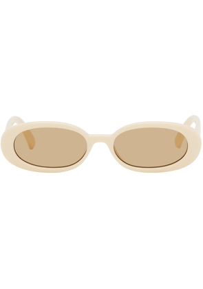 Le Specs Beige Outta Love Sunglasses