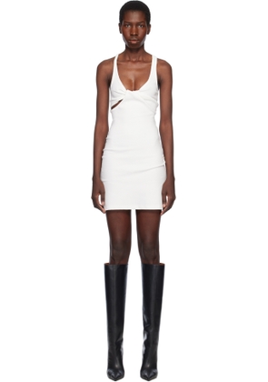 Courrèges White Twist 90's Rib Minidress