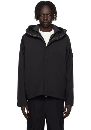 Stone Island Black Q100010 Soft Shell-R E.Dye Jacket