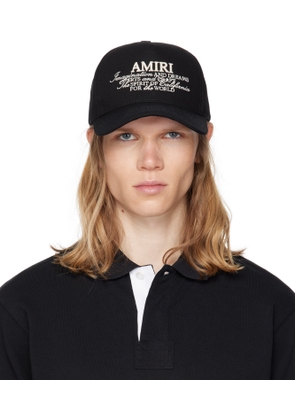 AMIRI Black 'AMIRI Spirit' Cap