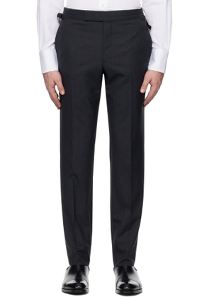 TOM FORD Gray Super Plain Weave O'Connor Trousers