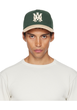 AMIRI Green & Beige Two Tone Canvas Cap