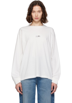 MM6 Maison Margiela White Cotton T-shirt