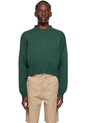 Marni Green Cropped Sweater