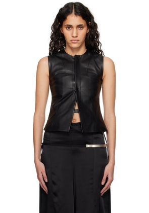 Ann Demeulemeester Black Yael Leather Vest