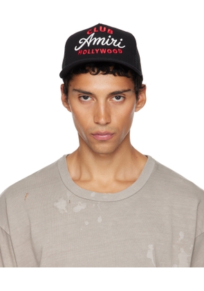 AMIRI Black 'Club AMIRI' Trucker Cap