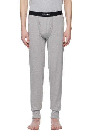 TOM FORD Gray Cotton Long Underwear