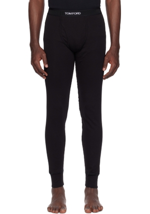 TOM FORD Black Jacquard Long Underwear