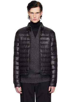 Moncler Black Jacobus Biker Down Jacket
