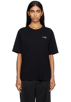 MM6 Maison Margiela Black Cotton Jersey T-shirt
