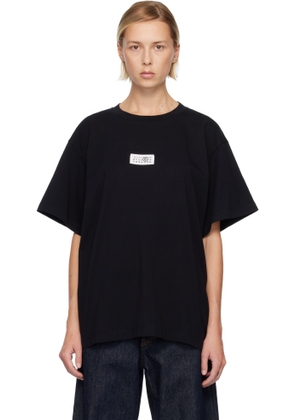 MM6 Maison Margiela Black Numeric Signature T-shirt