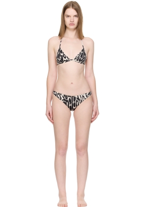 TOM FORD Black & Off-White Triangle Bikini
