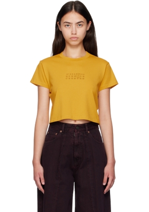MM6 Maison Margiela Yellow Cropped T-shirt