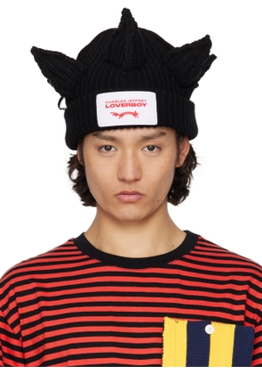 Charles Jeffrey LOVERBOY Black Berserker Beanie