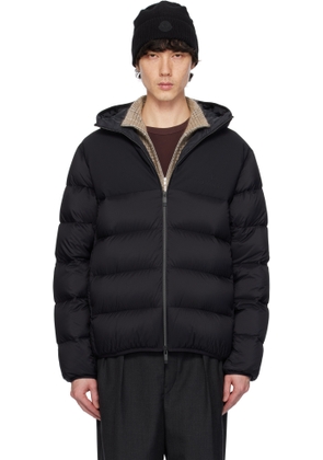 Moncler Black Veumont Hooded Short Down Jacket