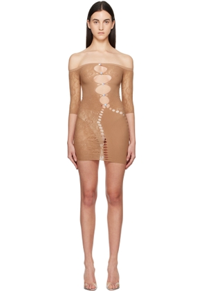 Poster Girl Brown Alice Minidress