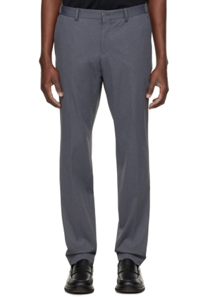 BOSS Gray Slim-Fit Trousers