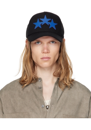 AMIRI Black 3 Star Trucker Cap