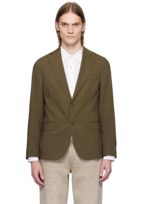 BOSS Khaki Slim-Fit Suit Blazer